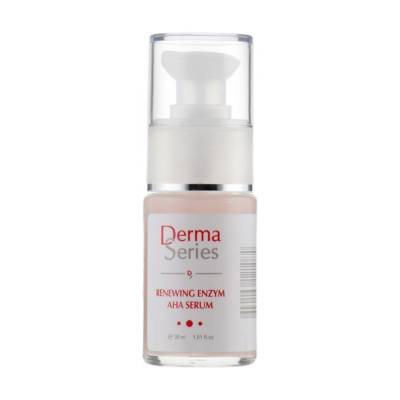 Podrobnoe foto регенерувальна сироватка для обличчя derma series renewing enzym aha serum з ана кислотами, 30 мл