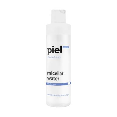 Podrobnoe foto міцелярна вода для зняття макіяжу piel cosmetics youth defence micellar water для всіх типів шкіри, 250 мл