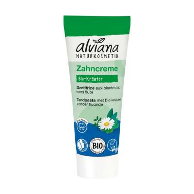 Podrobnoe foto зубна паста alviana organic herbal toothpaste, 75 мл