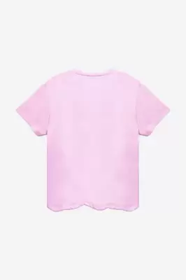 Podrobnoe foto дитяча бавовняна футболка vans колір рожевий з принтом