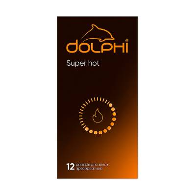 Podrobnoe foto презервативи dolphi super hot з крапками та ребрами, із змащувачем з зігріваючим ефектом, 12 шт