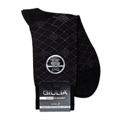 Podrobnoe foto шкарпетки чоловічі giulia elegant 203 calzino black р.45-46