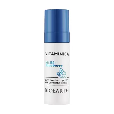 Podrobnoe foto гель для шкіри навколо очей bioearth vitaminica vit b5 + blueberry eye contour gel, 30 мл