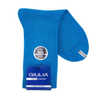 Podrobnoe foto шкарпетки чоловічі giulia man comfort color, turquoise, розмір 39-40