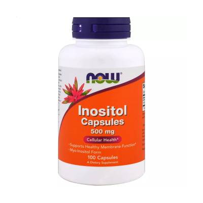 Podrobnoe foto харчова добавка вітаміни в капсулах now foods inositol інозітол 500 мг, 100 шт