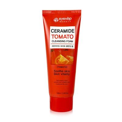 Podrobnoe foto пінка для вмивання eyenlip ceramide tomato cleansing foam, 100 мл