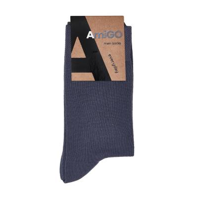 Podrobnoe foto шкарпетки чоловічі amigo класичні, сірі, розмір 25 (pr01)