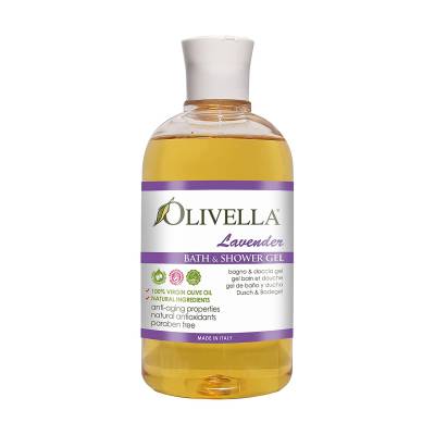 Podrobnoe foto гель для душу olivella olive oil shower gel, лаванда на основі оливкової олії, 500 мл