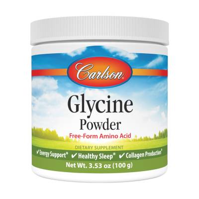 Podrobnoe foto харчова добавка амінокислоти в порошку carlson labs glycine powder free form amino acid гліцин, 100 г