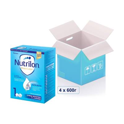Podrobnoe foto суха молочна суміш nutrilon premium+ 1, 0-6 місяців, 4*600 г