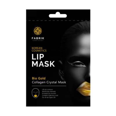 Podrobnoe foto гідрогелева маска-патч для губ і ділянки навколо губ fabrik cosmetology korean cosmetics lip mask bio gold collagen crystal mask із біозолотом і колагеном, 9 г