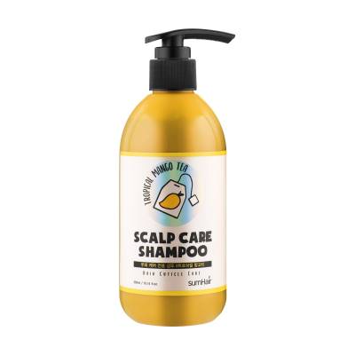 Podrobnoe foto шампунь sumhair scalp care shampoo догляд за кутикулою волосся, з ароматом чаю з тропічного манго, 300 мл