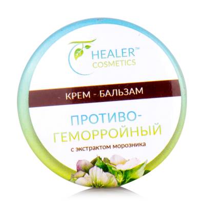 Podrobnoe foto крем-бальзам протівогеморройний healer cosmetics до екстрактом морозника, 10г