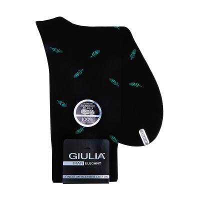Podrobnoe foto шкарпетки чоловічі giulia man elegant model 306, nero, розмір 39-40