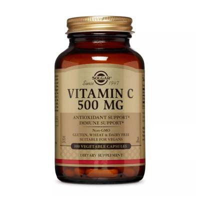 Podrobnoe foto дієтична добавка вітаміни в капсулах solgar vitamin c 500 мг, 100 шт
