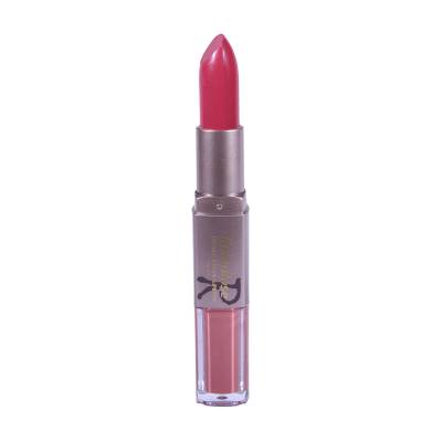 Podrobnoe foto матова помада-блиск для губ ruby rose 2 in 1 lipstick & liquid lipstick matte hb-8606 254, 6.6 г