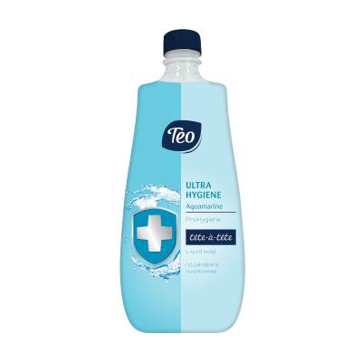 Podrobnoe foto рідке мило для рук teo ultra hygiene tete-a-tete aquamarine liquid soap (запаска), 800 мл