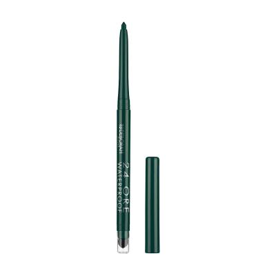 Podrobnoe foto водостійкий олівець для очей deborah 24ore waterproof eye pencil 6 forest green, 0.5 г