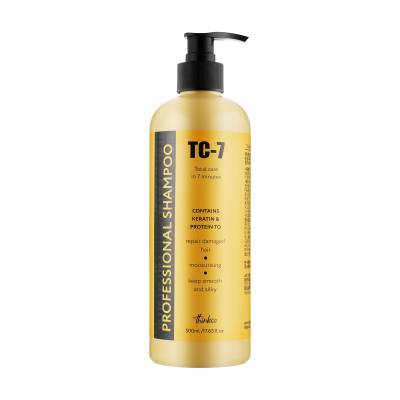 Podrobnoe foto шампунь для волосся thinkco tc-7 professional keratin shampoo з кератином та протеїном, 500 мл