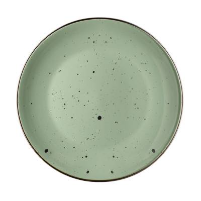 Podrobnoe foto тарілка обідня ardesto bagheria керамічна, pastel green, 26 см (ar2926ggc)