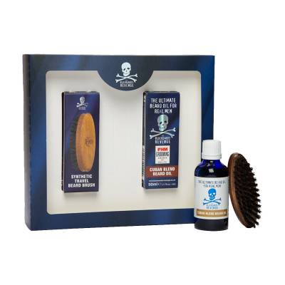 Podrobnoe foto набір для бороди the bluebeards revenge cuban beard grooming kit  (щітка + олія, 50 мл)
