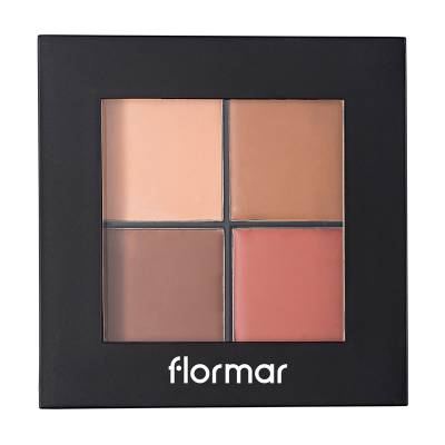 Podrobnoe foto палетка для контурування обличчя flormar contour palette 002 medium, 10 г