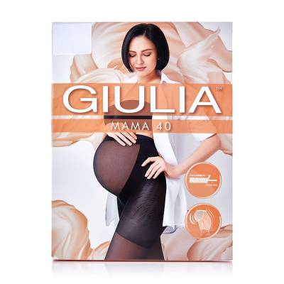 Podrobnoe foto колготки жіночі giulia mama для вагітних, 40 den, nero, розмір 2