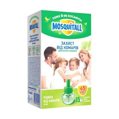Podrobnoe foto рідина для електрофумігатора mosquitall захист для всієї родини, від комарів, 30 мл