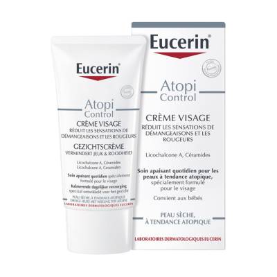 Podrobnoe foto заспокійливий крем для обличчя eucerin atopicontrol soothing face cream 12% omega, 50 мл