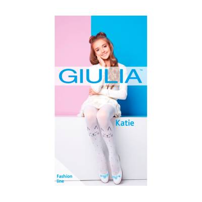 Podrobnoe foto колготки дитячі giulia katie (2), 80 den, bianco, розмір 140-146