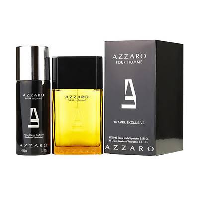 Podrobnoe foto парфумований набір чоловічий azzaro pour homme (туалетна вода, 100 мл + дезодорант-спрей, 150 мл)