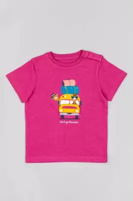 Podrobnoe foto бавовняна футболка для немовлят zippy колір фіолетовий
