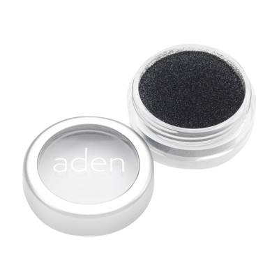 Podrobnoe foto розсипчастий глітер для обличчя aden glitter powder 28 black, 5 г