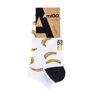 Podrobnoe foto шкарпетки чоловічі amigo f08 спортивні, банани, розмір 27