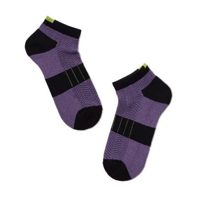Podrobnoe foto шкарпетки жіночі conte elegant active 16с-92сп-092 короткі, з махровою стопою, фіолетові, розмір 25