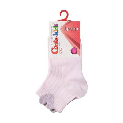 Podrobnoe foto шкарпетки дитячі conte kids tip-top 19с-191сп, з сяйним пікотом, 492 світло-рожеві, розмір 16