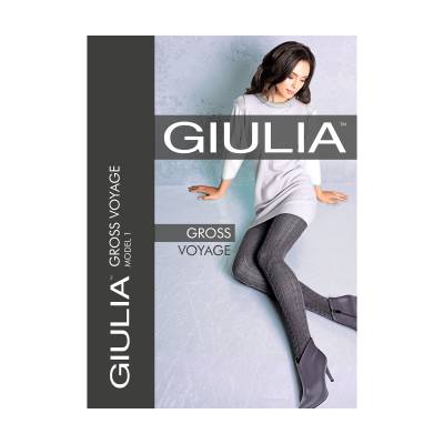 Podrobnoe foto теплі фантазійні жіночі колготки giulia gross voyage 200 den (1), panna, розмір 4