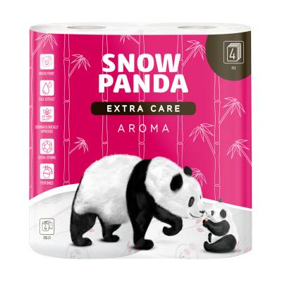 Podrobnoe foto туалетний папір сніжна панда extra care aroma 4-шаровий, 4 шт