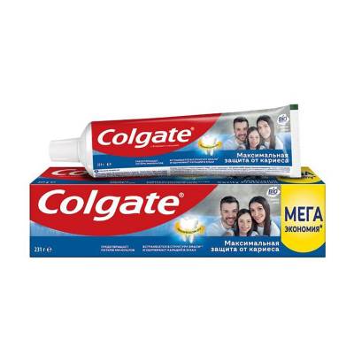 Podrobnoe foto зубна паста colgate максимальний захист від карієсу, свіжа м'ята, з рідким кальцієм, для всієї родини, 150 мл