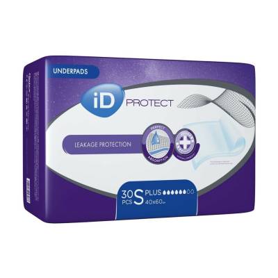 Podrobnoe foto пелюшки гігієнічні дитячі одноразові id protect plus, 40*60 см, 30 шт