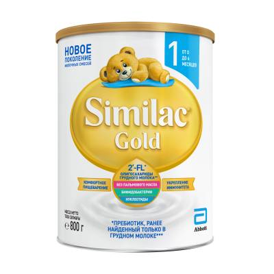 Podrobnoe foto дитяча суха молочна суміш similac gold 1, від 0 до 6 місяців, 800 г (товар критичного імпорту)