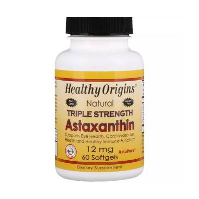 Podrobnoe foto харчова добавка в капсулах healthy origins astaxanthin астаксантин, 12 мг, 60 шт