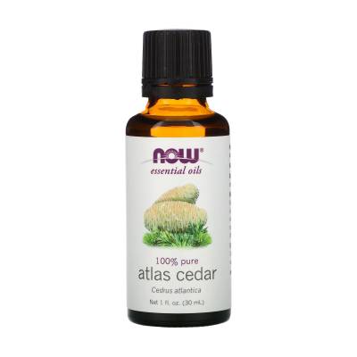 Podrobnoe foto ефірна олія now foods essential oils 100% pure atlas cedar атлас кедра, 30 мл