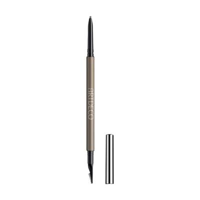 Podrobnoe foto водостійкий олівець для брів з щіточкою artdeco ultra fine brow liner 21 ash brown, 0.9 г