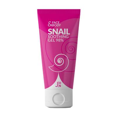 Podrobnoe foto універсальний гель для обличчя і тіла j:on face & body snail soothing gel 98% равлик, 200 мл