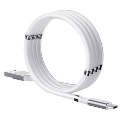 Podrobnoe foto дата кабель magnetic-ring usb to microusb (білий)