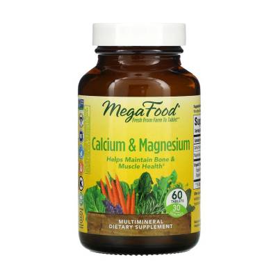 Podrobnoe foto харчова добавка мультімінерали в таблетках megafood calcium & magnesium кальцій та магній, 60 шт