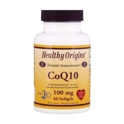 Podrobnoe foto харчова добавка в желатинових капсулах healthy origins коензим q10 100 мг, 60 шт