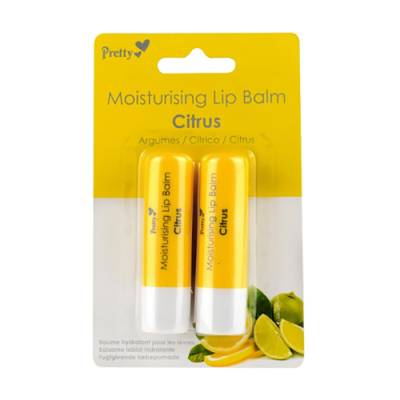 Podrobnoe foto бальзам для губ pretty moisturising lip balm citrus цитрус, 2х4.3 г