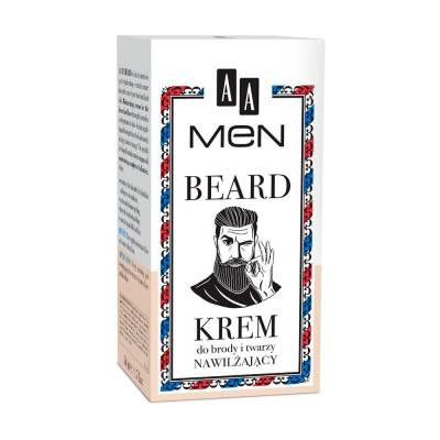 Podrobnoe foto крем для бороди та обличчя aa men beard face cream, 50 мл